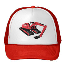 mechanical digger construction excavator trucker hats
