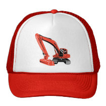 mechanical digger construction excavator mesh hat