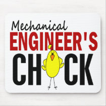 MECHANICAL ENGINEER’S CHICK mousepads