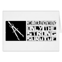 Mechanical Engineering Survive Greeting Cards