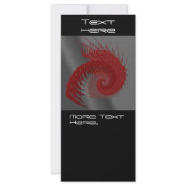 Mechanical Shell! Red .Fractal Graphic. Rack Card rack cards by PsyborgAli Mechanical Shell! Red .Fractal Graphic. Rack Card rack cards