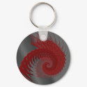 Mechanical Shell! Red. Fractal Style Graphic. Gray keychains by PsyborgAli Mechanical Shell! Red. Fractal Style Graphic. Gray keychains