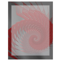 Mechanical Shell! Red Gray. Fractal Graphic letterhead