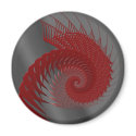 Mechanical Shell! Red Gray. Fractal Graphic Magnet by PsyborgAli Mechanical Shell! Red Gray. Fractal Graphic Magnet