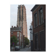 Mechelen - Rombout Tower view postcard