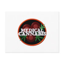 Mecical cannabis fight tumor cells postcard