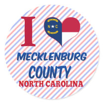 Mecklenburg County, North Carolina Round Sticker