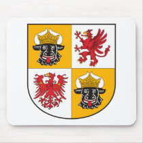 Mecklenburg Vor Pommern Coat of Arms Mousepad by FlagTshirts Mecklenburg Vor Pommern Coat of Arms Mousepad
