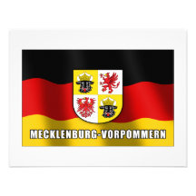 Mecklenburg-Vorpommern coat of arms Custom Invitations