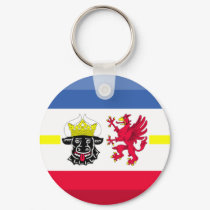 Mecklenburg-Vorpommern Flag Gem keychains