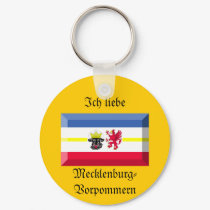 Mecklenburg-Vorpommern Flag Gem keychains