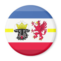 Mecklenburg-Vorpommern Flag Gem magnets