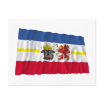 Mecklenburg-Vorpommern Flag postcards