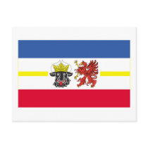 Mecklenburg-Vorpommern Flag postcards