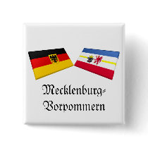 Mecklenburg-Vorpommern, Germany Flag Tiles buttons