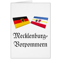 Mecklenburg-Vorpommern, Germany Flag Tiles cards