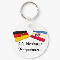 Mecklenburg-Vorpommern, Germany Flag Tiles keychains