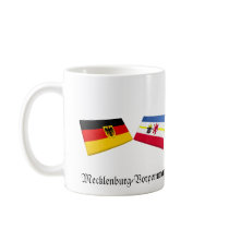 Mecklenburg-Vorpommern, Germany Flag Tiles mugs
