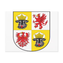Mecklenburg-Western Pomerania coat of arms largely Post Card