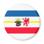Mecklenburg-Western Pomerania flag Fridge Magnets