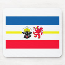 Mecklenburg-Western Pomerania flag Mousepads