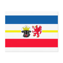 Mecklenburg-Western Pomerania flag Postcards