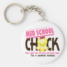 Med School Chick 2 Key Chain