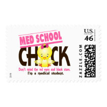 Med School Chick 2 postage by chicktees Med School Chick 2 postage