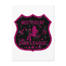 Med Student Diva League postcards