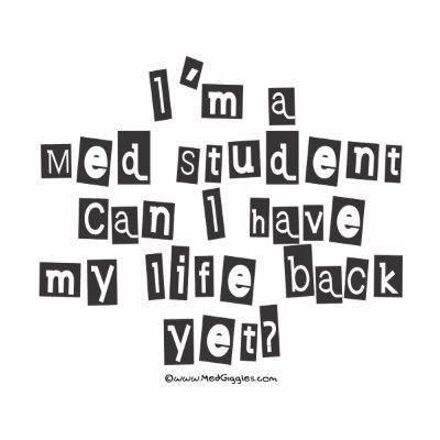 Med Student Ransom Note t-shirts