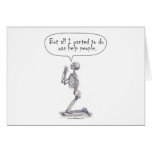 Med Student Skeleton Prayer cards