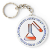MED TECH - LABORATORY - FLASK  -TUBE KEYCHAIN