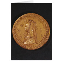 Medal depicting Anne of Brittany Card