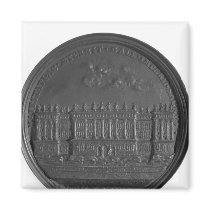 Medal with Bernini's design for the Louvre Fridge Magnet
