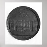 Medal with Bernini's design for the Louvre Print