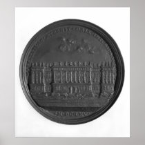 Medal with Bernini's design for the Louvre Print
