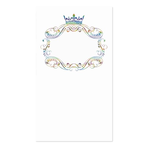 Medallion and Crown Ornate Business Card