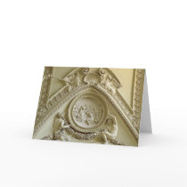 Medallion depicting the Baptism of Constantine Card