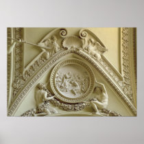 Medallion depicting the Baptism of Constantine Posters