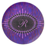 Medallion monogram plate template