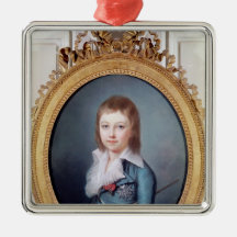Medallion Portrait of Louis-Charles Christmas Tree Ornament
