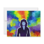 Medatating Woman by Piliero Personalized Invitation