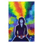 Medatating Woman by Piliero Stationery Paper