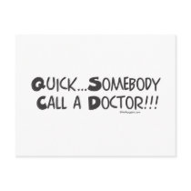 Medgiggles - Quick Call a Doctor.png Postcards
