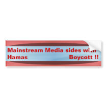 Media loves Hamas Bumper Sticker