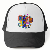 Media Man Baseball Cap hats by ralphmcknight2 Media Man Baseball Cap hats