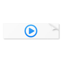 Media player Sign Bumper Sticker