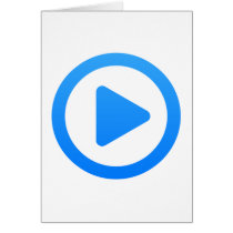 Media player Sign Greeting Cards