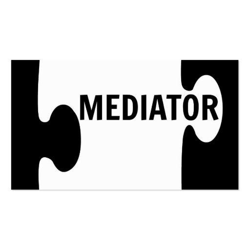 Mediator Puzzle Piece Business Card (front side)