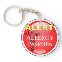 Medic Alert Emergency Keychain- ALLERGY Penicillin
